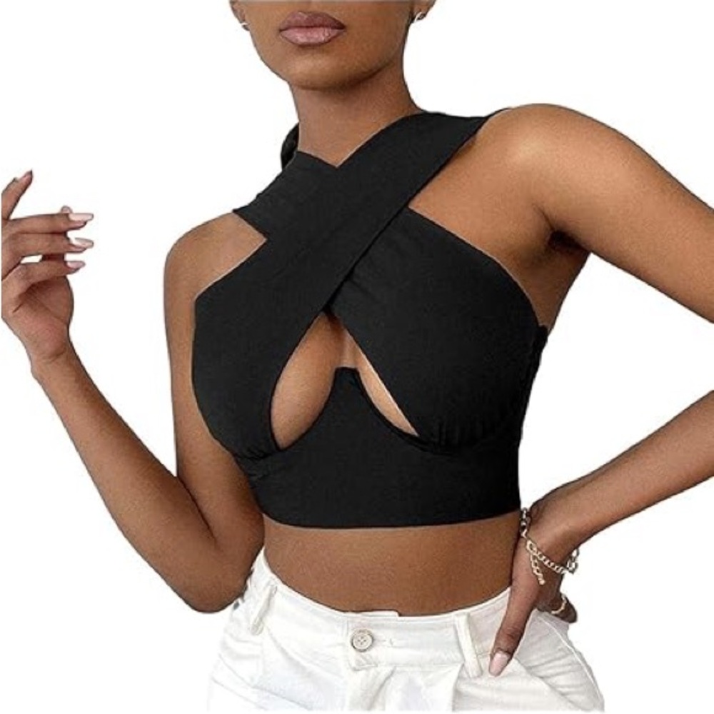 SHEIN Stay Chasin' underwire crop top